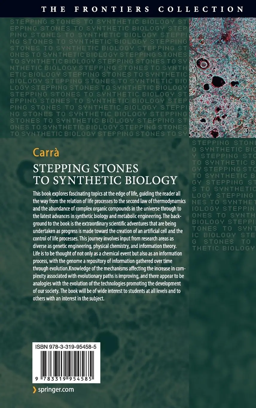 Rückseite: 9783319954585 | Stepping Stones to Synthetic Biology | Sergio Carrà | Buch | xv | 2018