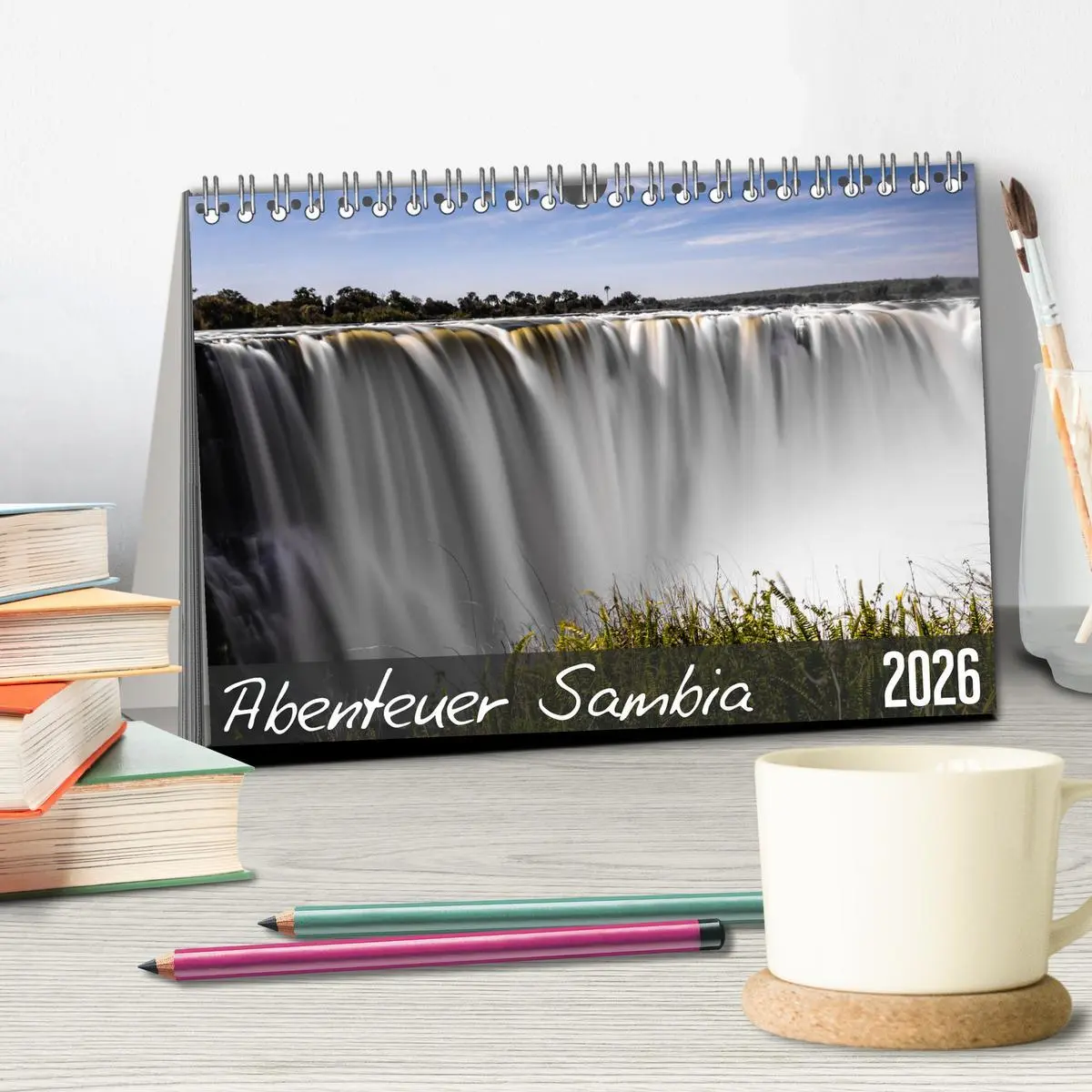 Bild: 9783457874585 | Abenteuer Sambia (Tischkalender 2026 DIN A5 quer), CALVENDO...