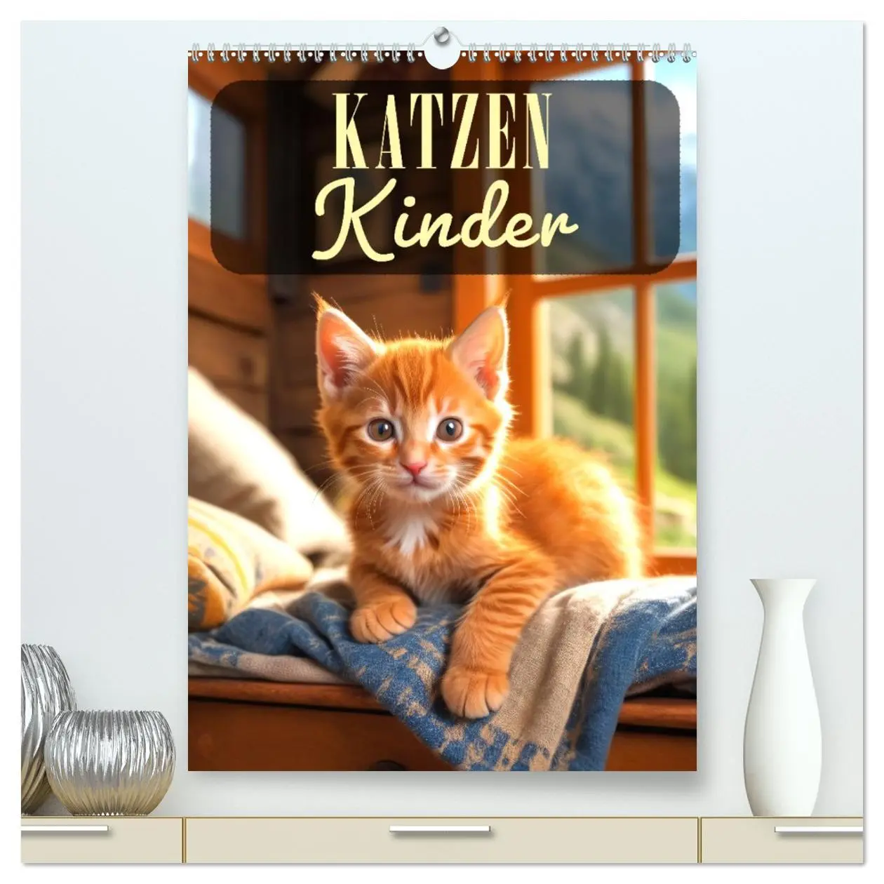 Cover: 9783516274585 | Katzenkinder (hochwertiger Premium Wandkalender 2026 DIN A2 hoch),...