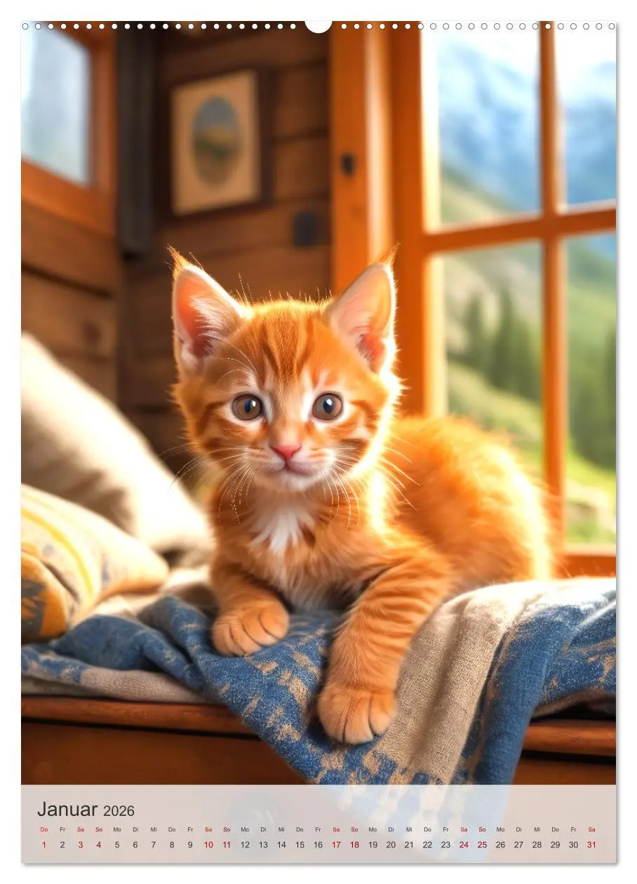 Bild: 9783516274585 | Katzenkinder (hochwertiger Premium Wandkalender 2026 DIN A2 hoch),...