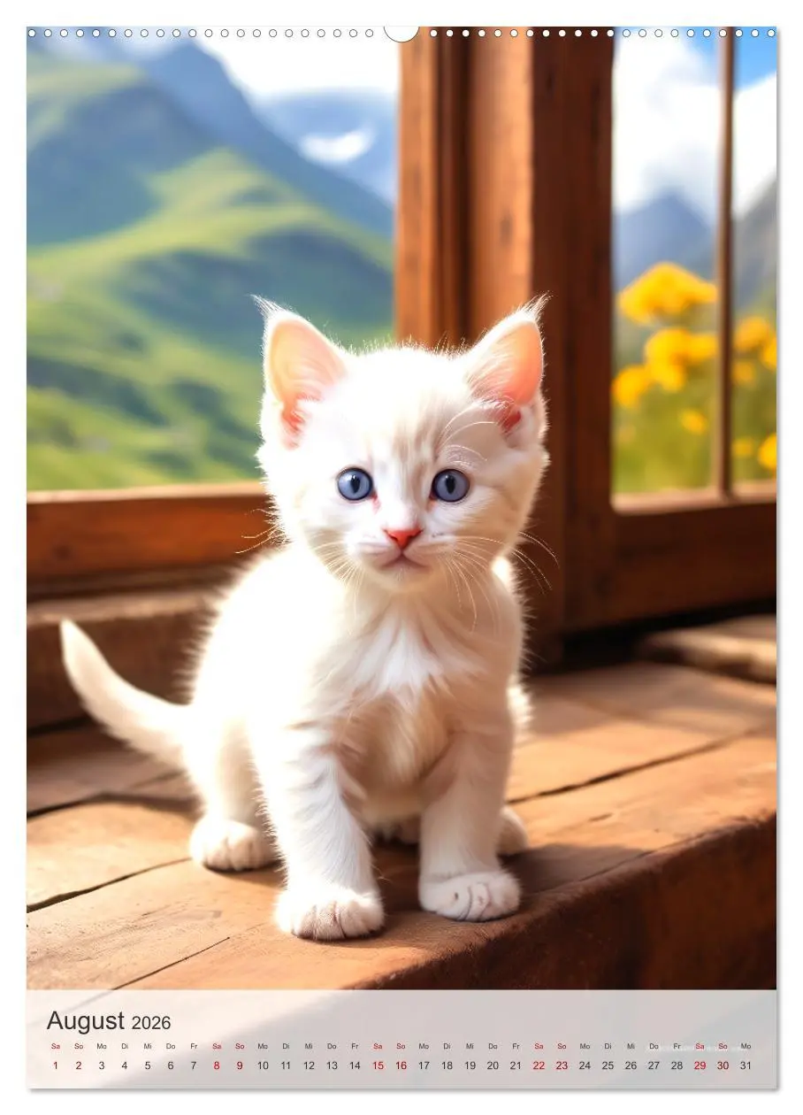 Bild: 9783516274585 | Katzenkinder (hochwertiger Premium Wandkalender 2026 DIN A2 hoch),...