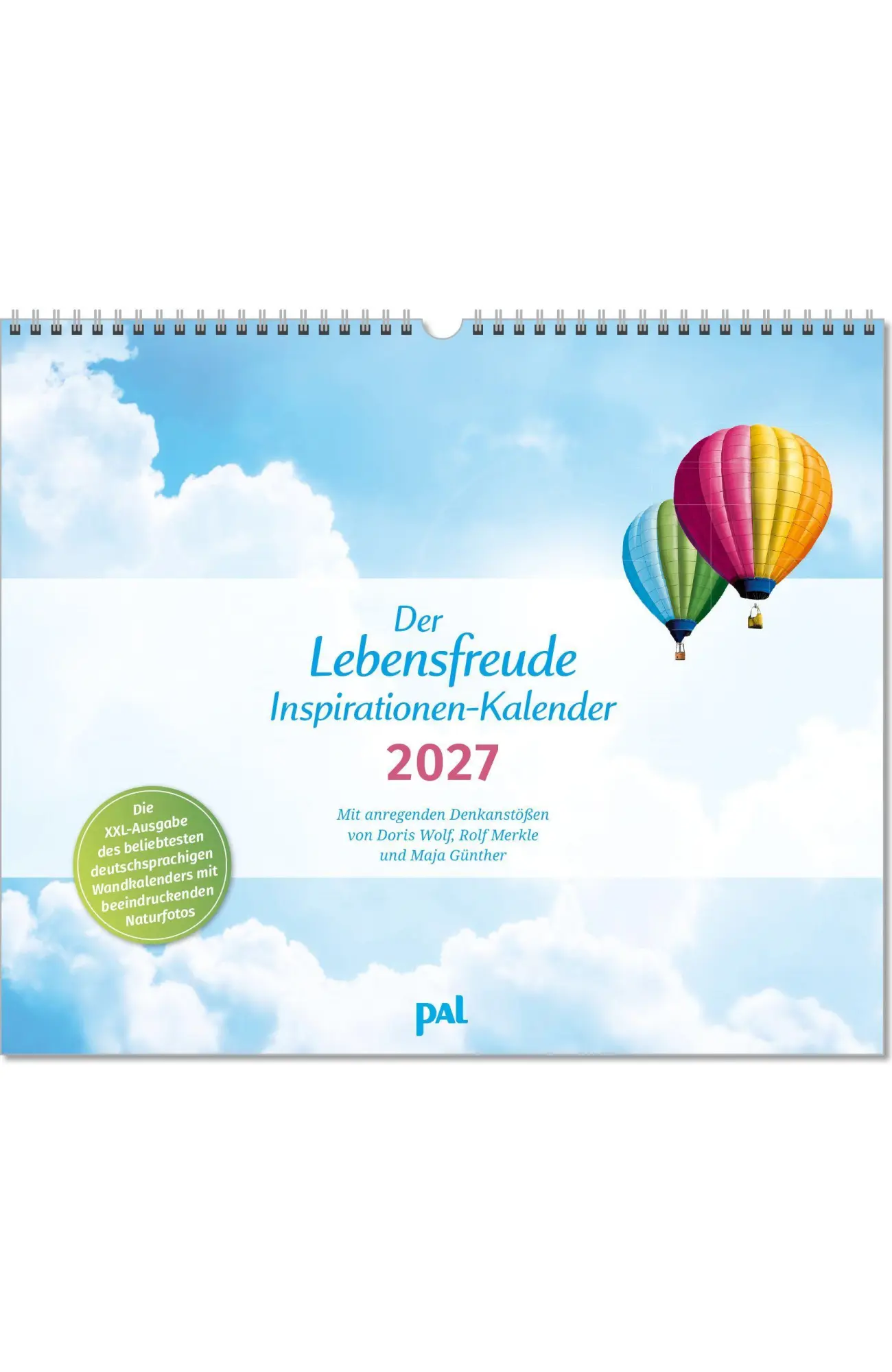 Cover: 9783910294585 | Der Lebensfreude-Inspirationen-Kalender 2027 | Doris Wolf (u. a.)