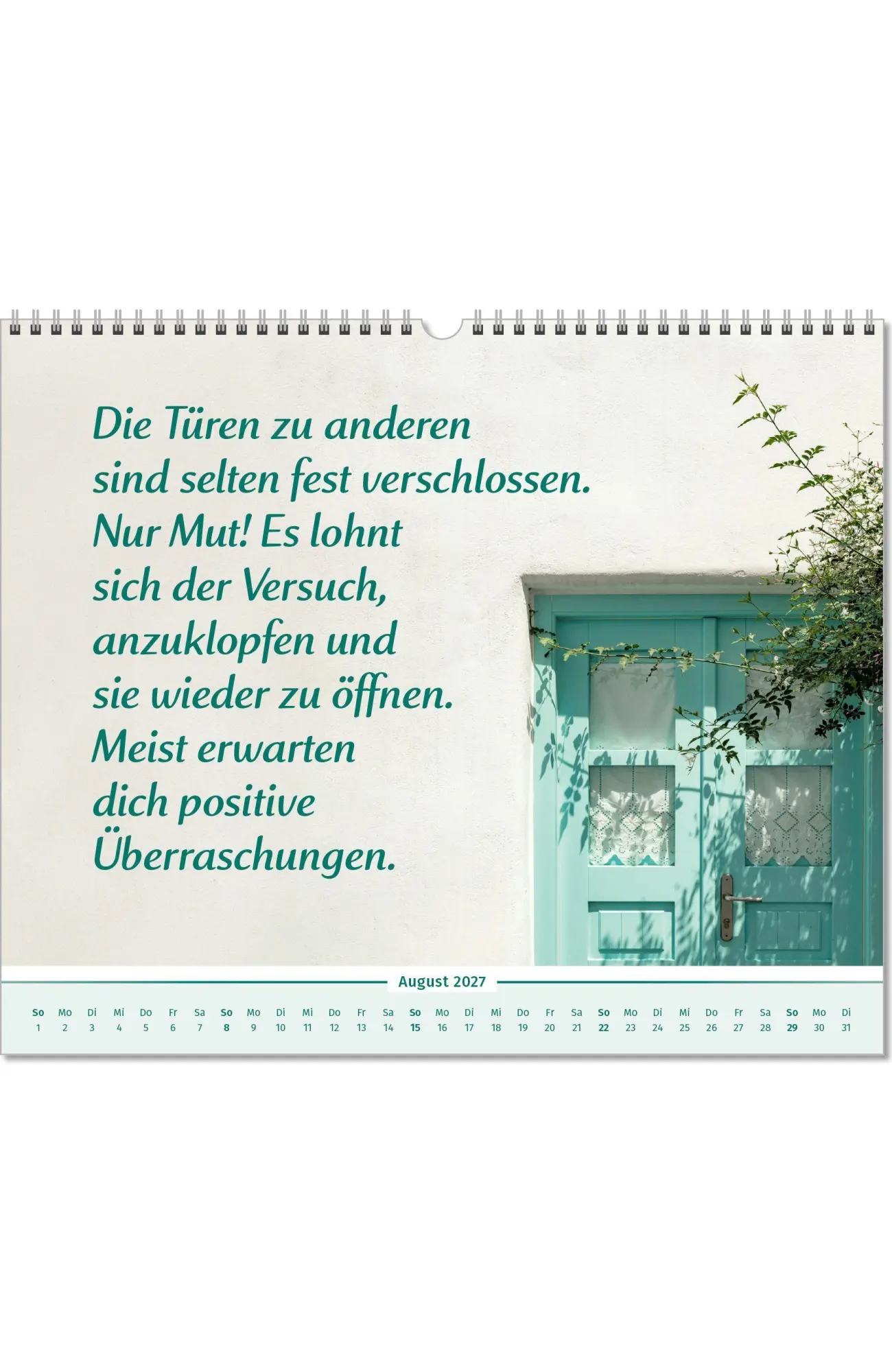 Bild: 9783910294585 | Der Lebensfreude-Inspirationen-Kalender 2027 | Doris Wolf (u. a.)