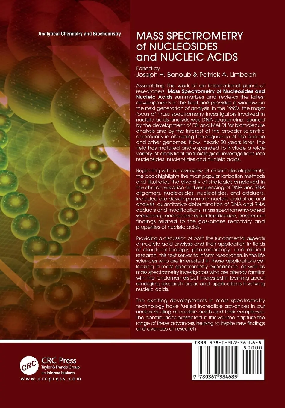 Rückseite: 9780367384685 | Mass Spectrometry of Nucleosides and Nucleic Acids | Banoub (u. a.)