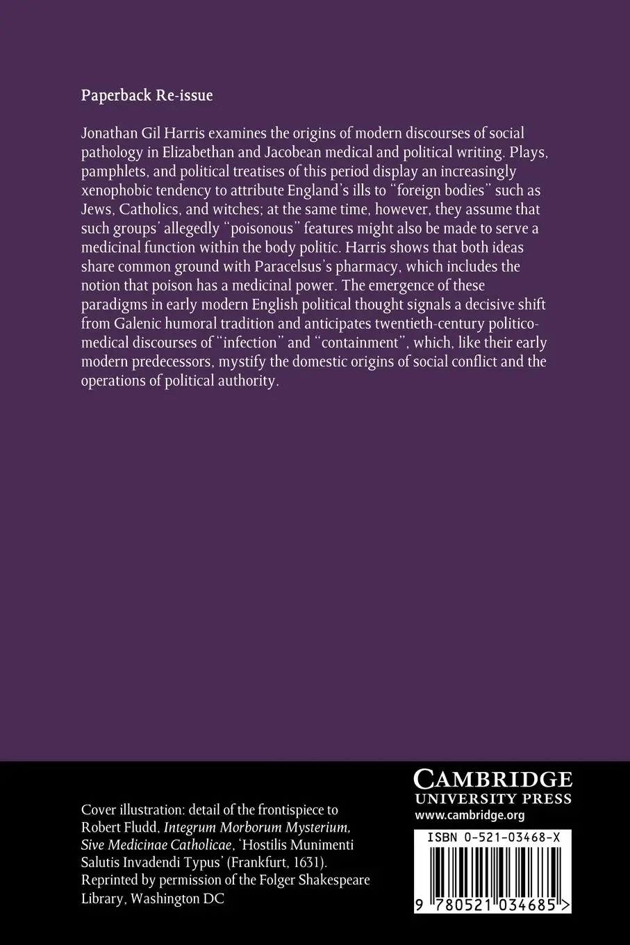 Rückseite: 9780521034685 | Foreign Bodies and the Body Politic | Jonathan Gil Harris | Buch