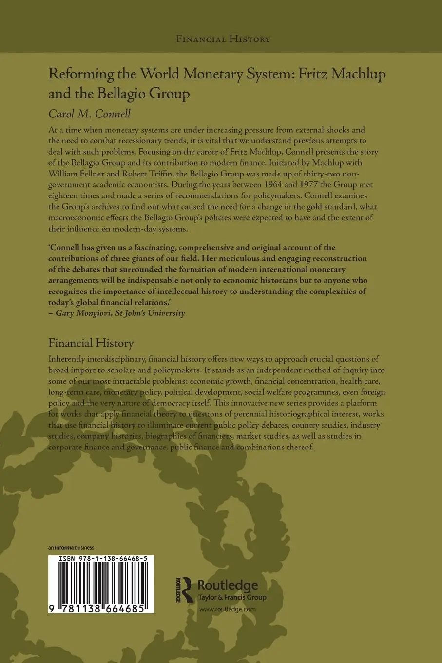 Rückseite: 9781138664685 | Reforming the World Monetary System | Carol M Connell | Taschenbuch