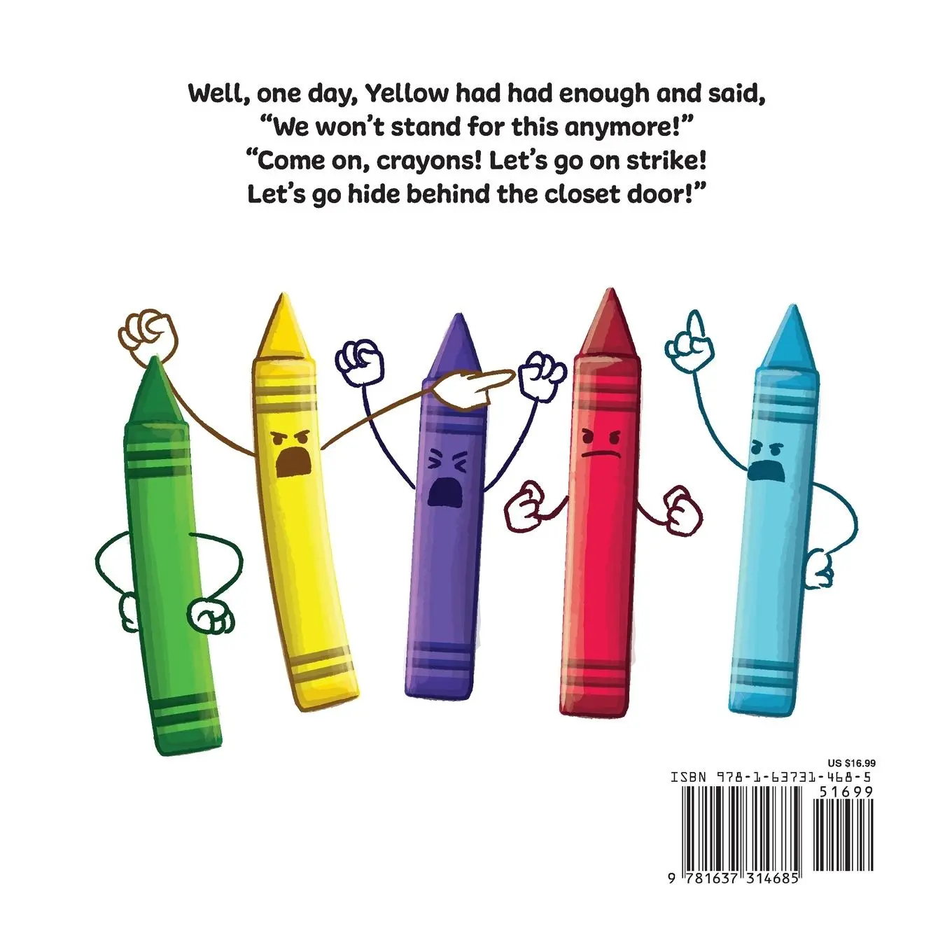 Rückseite: 9781637314685 | Crayons on Strike | Jennifer Jones | Taschenbuch | Englisch | 2021