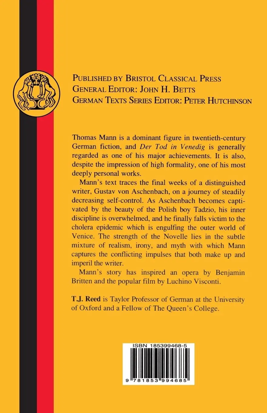 Rückseite: 9781853994685 | Mann | Der Tod in Venedig | Thomas Mann | Taschenbuch | Englisch