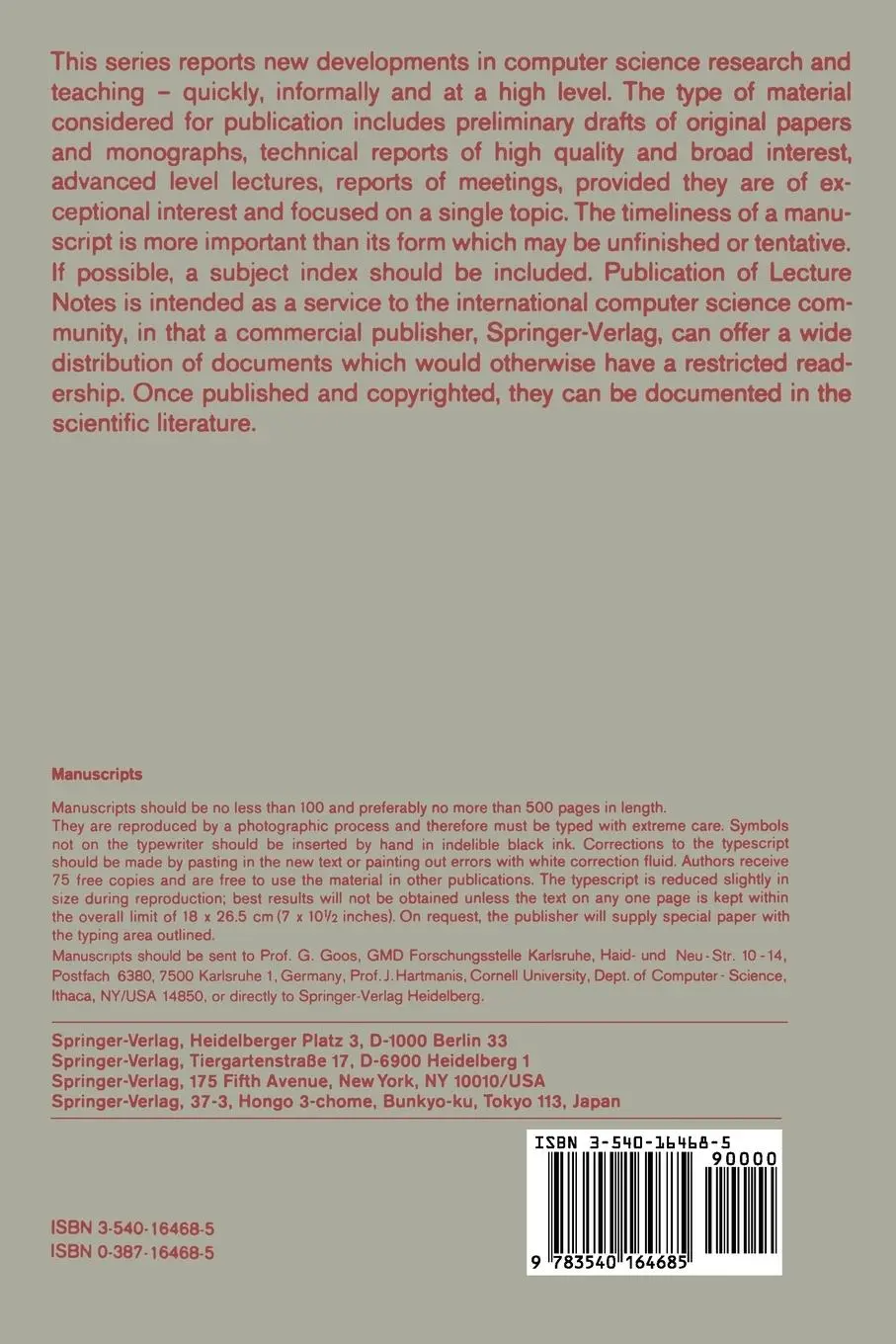 Rückseite: 9783540164685 | Advances in Cryptology - EUROCRYPT '85 | Franz Pichler | Taschenbuch