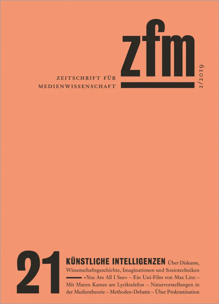 Cover: 9783837644685 | Zeitschrift für Medienwissenschaft 21 | e.V. | Taschenbuch | Deutsch
