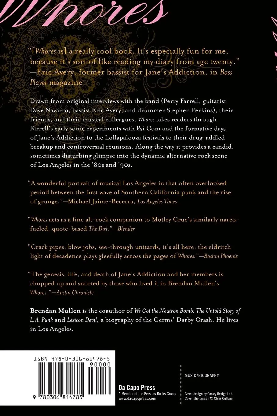 Rückseite: 9780306814785 | Whores | An Oral Biography of Perry Farrell and Jane's Addiction