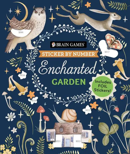 Cover: 9781639384785 | Brain Games - Sticker by Number: Enchanted Garden (24 Images to...