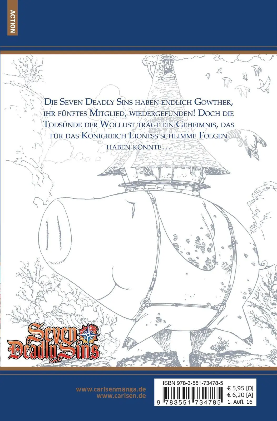 Rückseite: 9783551734785 | Seven Deadly Sins 08 | Suzuki Nakaba | Taschenbuch | Seven Deadly Sins