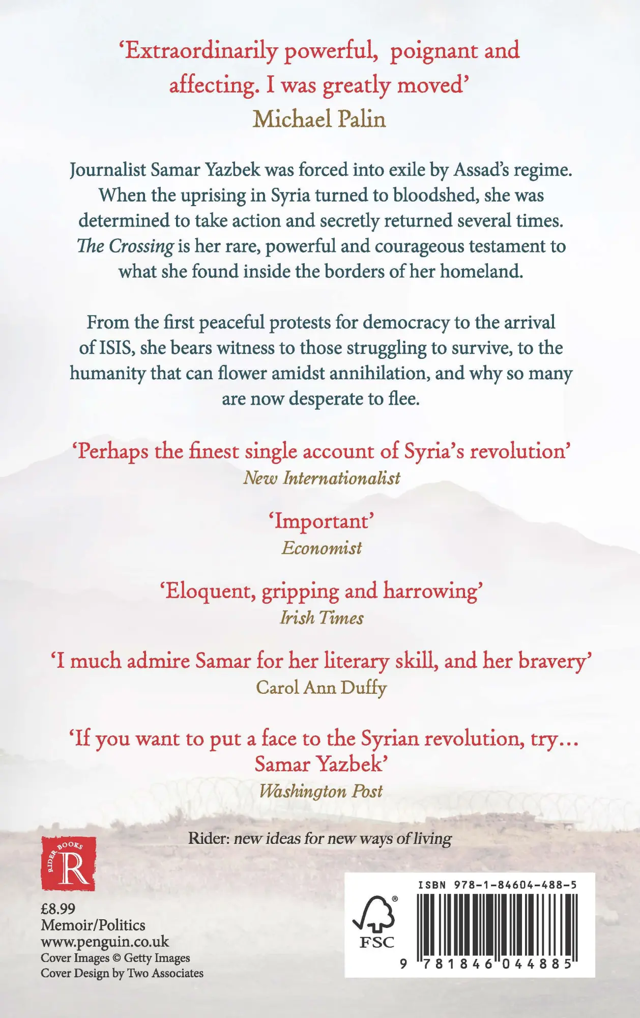 Rückseite: 9781846044885 | The Crossing | My journey to the shattered heart of Syria | Yazbek