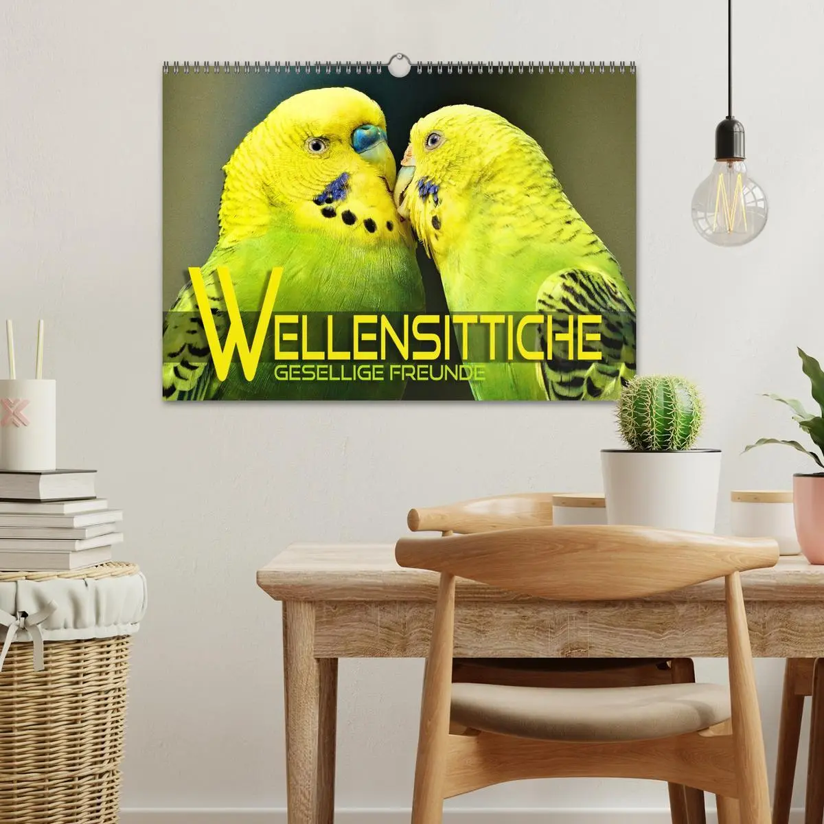 Bild: 9783457604885 | Wellensittiche - gesellige Freunde (Wandkalender 2026 DIN A3 quer),...