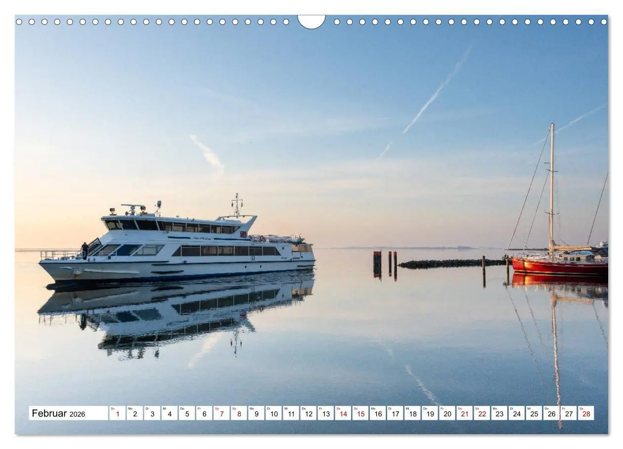 Bild: 9783457774885 | Schiff und Segel - HIDDENSEE (Wandkalender 2026 DIN A3 quer),...