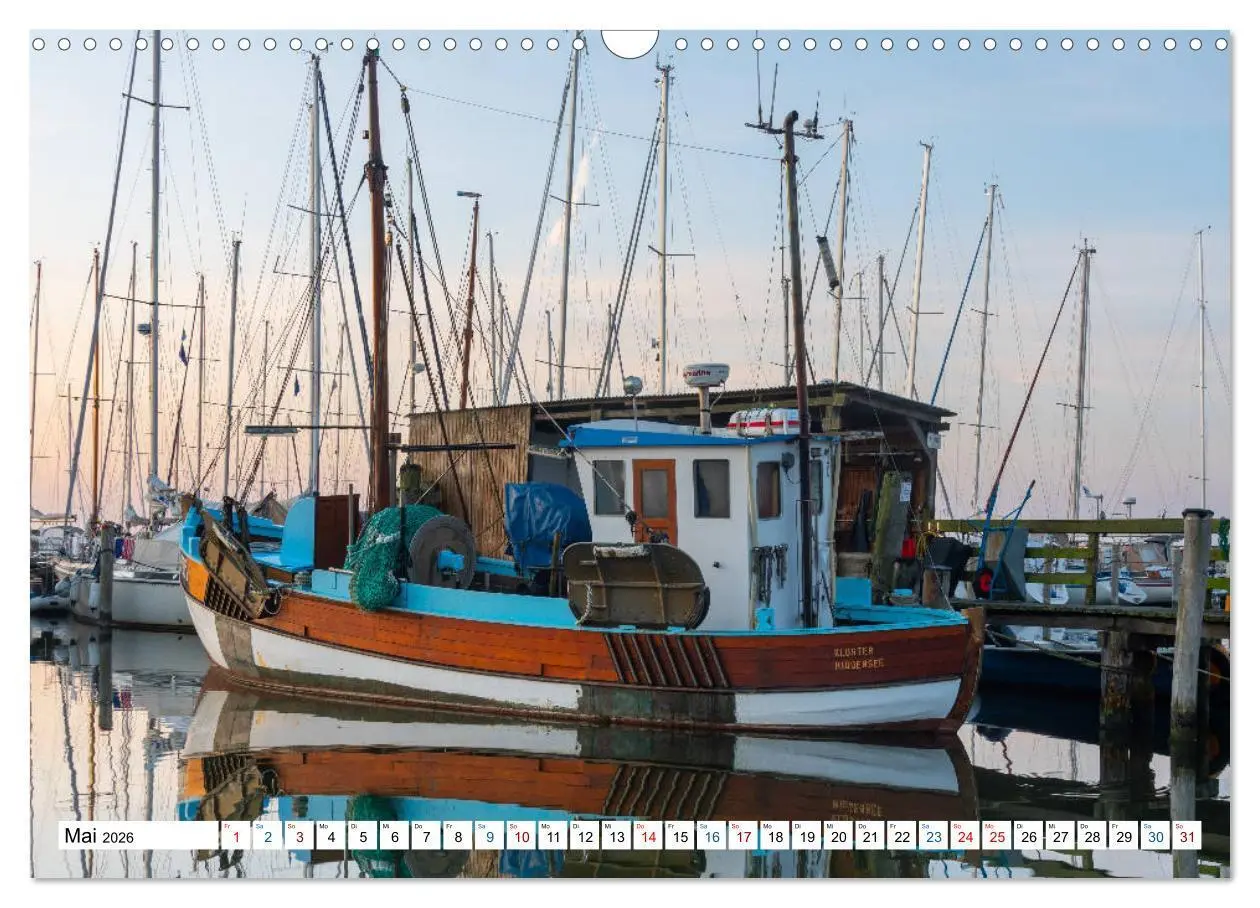 Bild: 9783457774885 | Schiff und Segel - HIDDENSEE (Wandkalender 2026 DIN A3 quer),...
