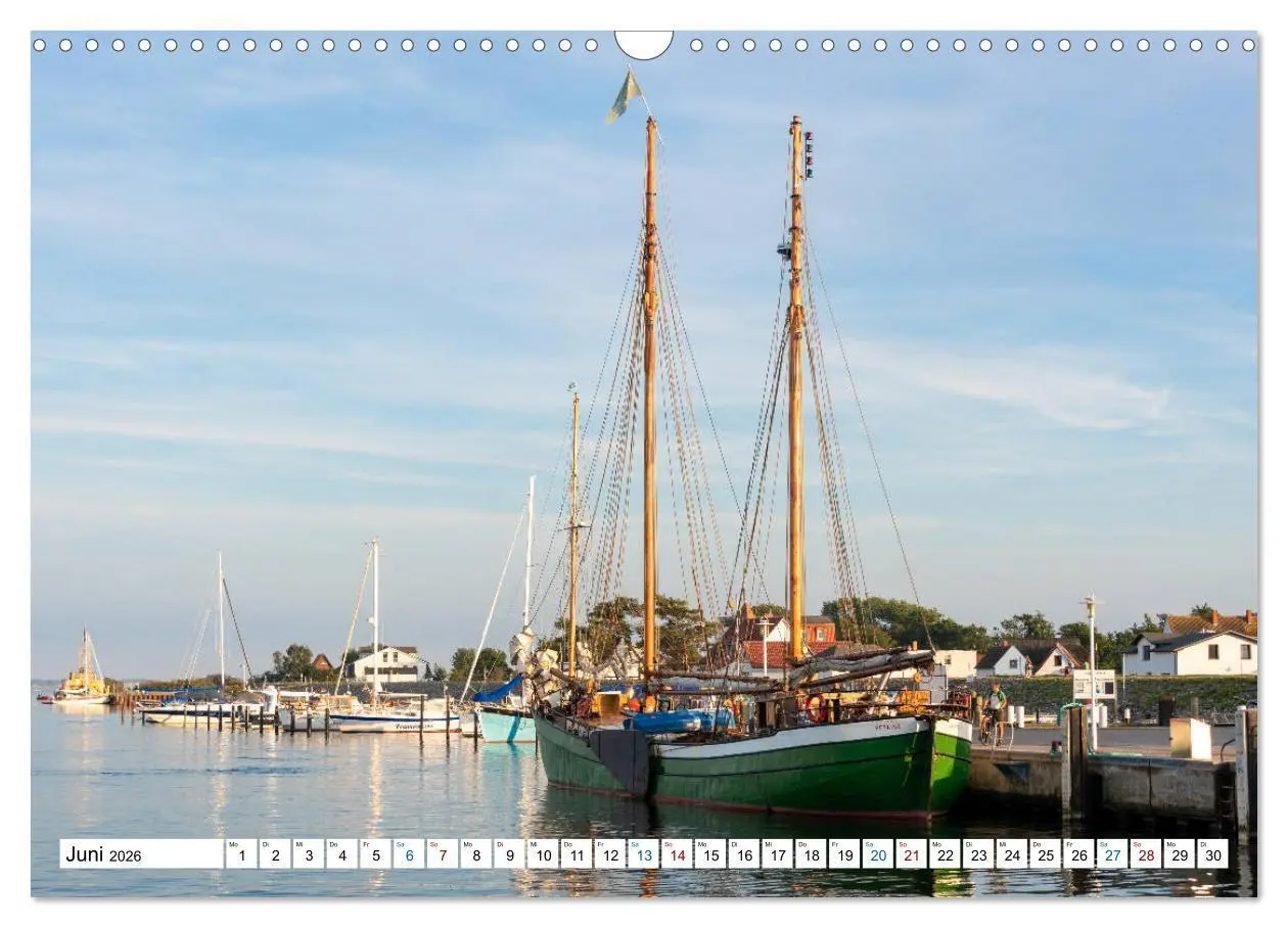 Bild: 9783457774885 | Schiff und Segel - HIDDENSEE (Wandkalender 2026 DIN A3 quer),...