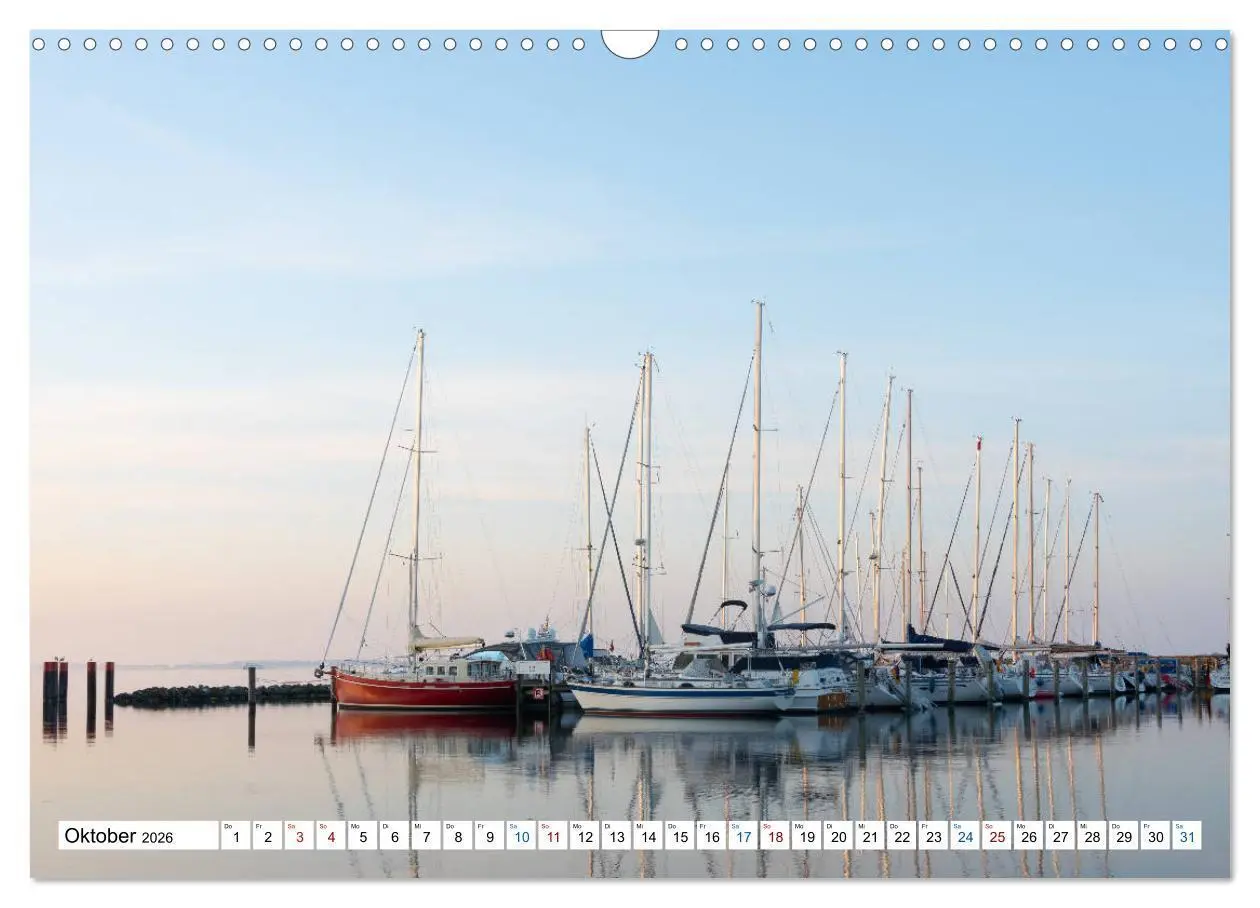 Bild: 9783457774885 | Schiff und Segel - HIDDENSEE (Wandkalender 2026 DIN A3 quer),...