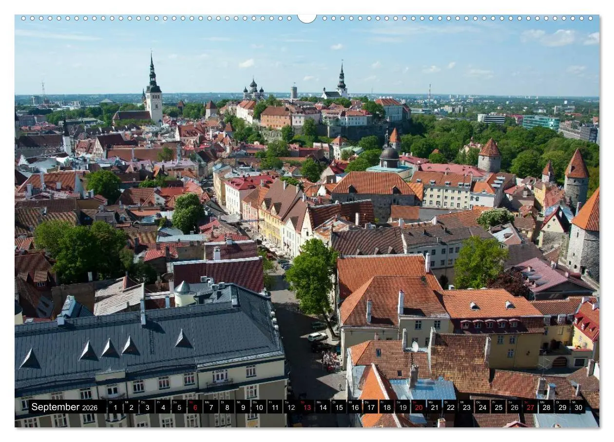 Bild: 9783516174885 | Hauptstädte des Baltikums (Wandkalender 2026 DIN A2 quer), CALVENDO...