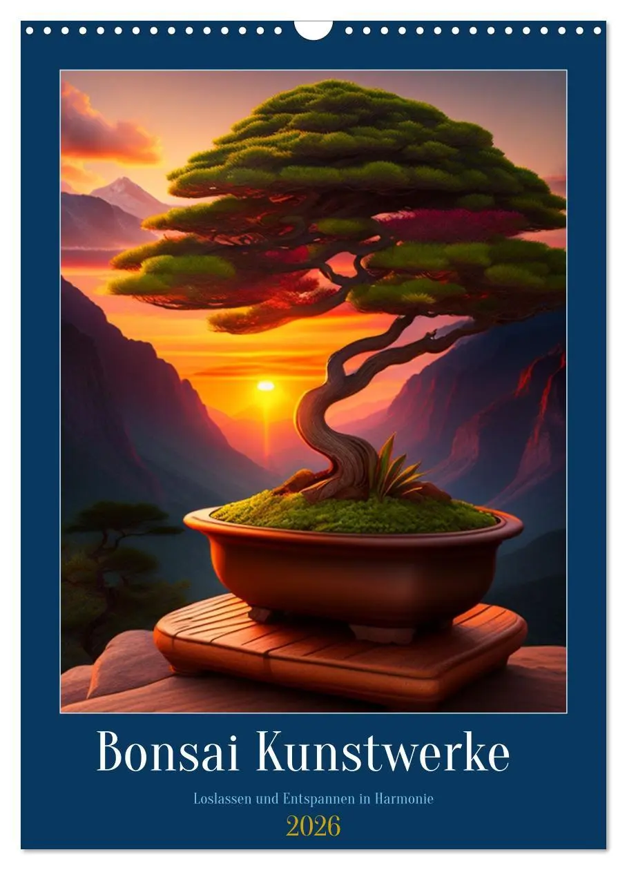 Cover: 9783516314885 | Bonsai Kunstwerke (Wandkalender 2026 DIN A3 hoch), CALVENDO...