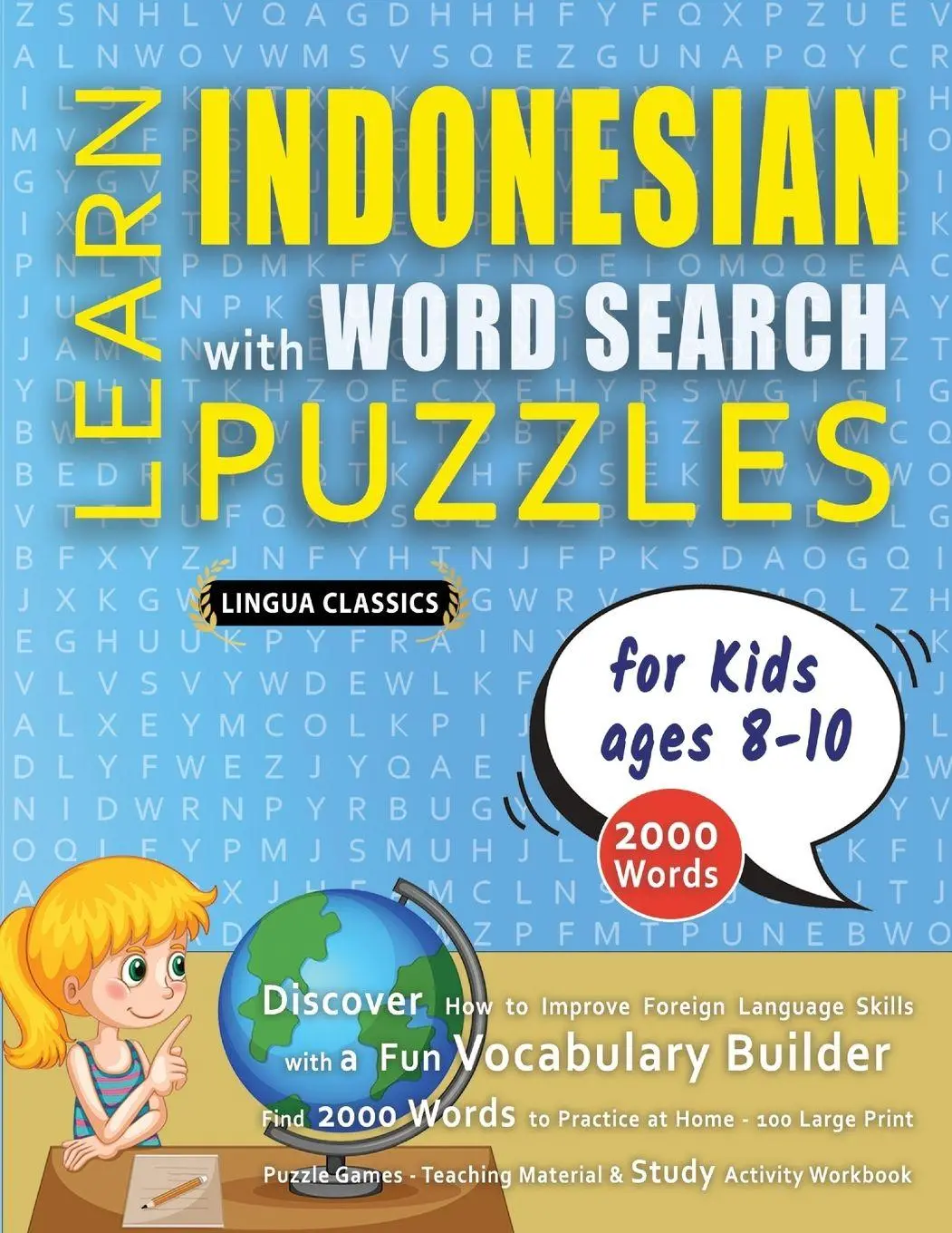 Cover: 9798349044885 | LEARN INDONESIAN WITH WORD SEARCH PUZZLES FOR KIDS 8 - 10 -...