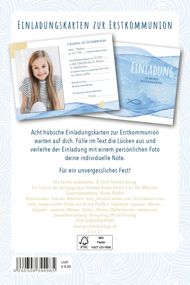 Bild: 4260308344985 | Einladung zu meiner Erstkommunion | Pattloch Verlag | 16 S. | Deutsch
