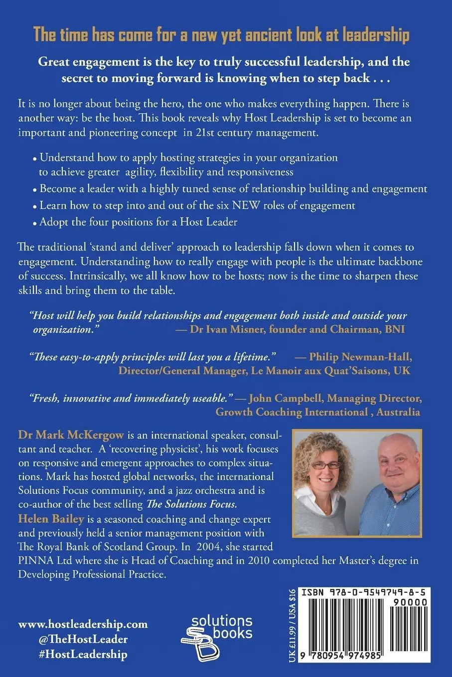 Rückseite: 9780954974985 | Host | Mark McKergow (u. a.) | Taschenbuch | Englisch | 2014