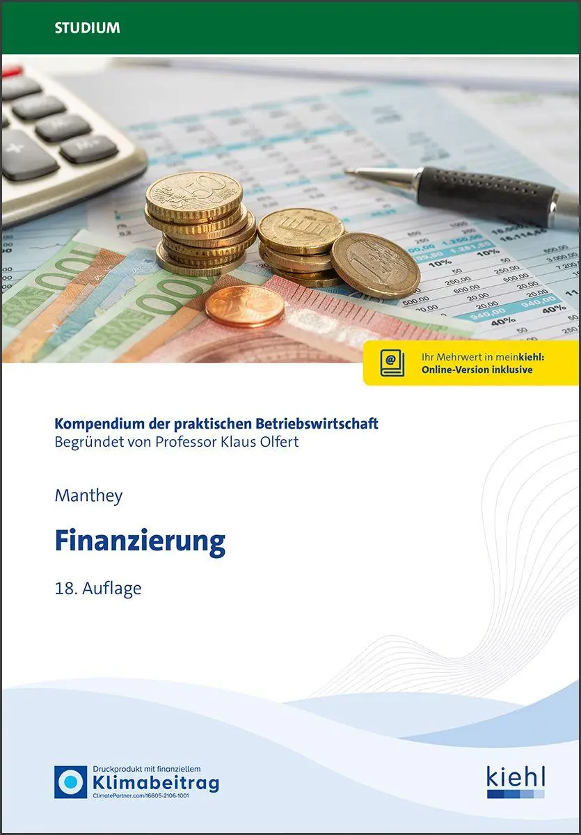 Cover: 9783470534985 | Finanzierung | Patrick Manthey | Bundle | 1 Taschenbuch | Deutsch