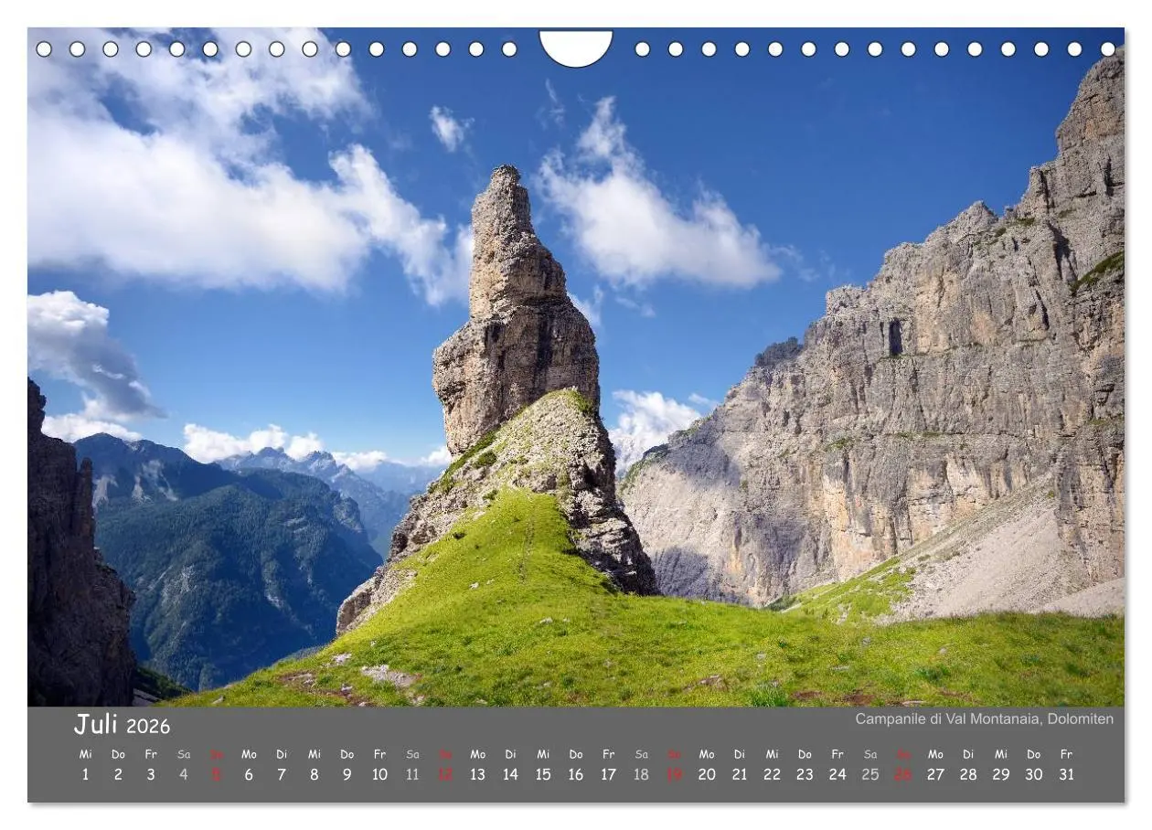 Bild: 9783516234985 | Traumhafte Bergwelt Kalender (Wandkalender 2026 DIN A4 quer),...