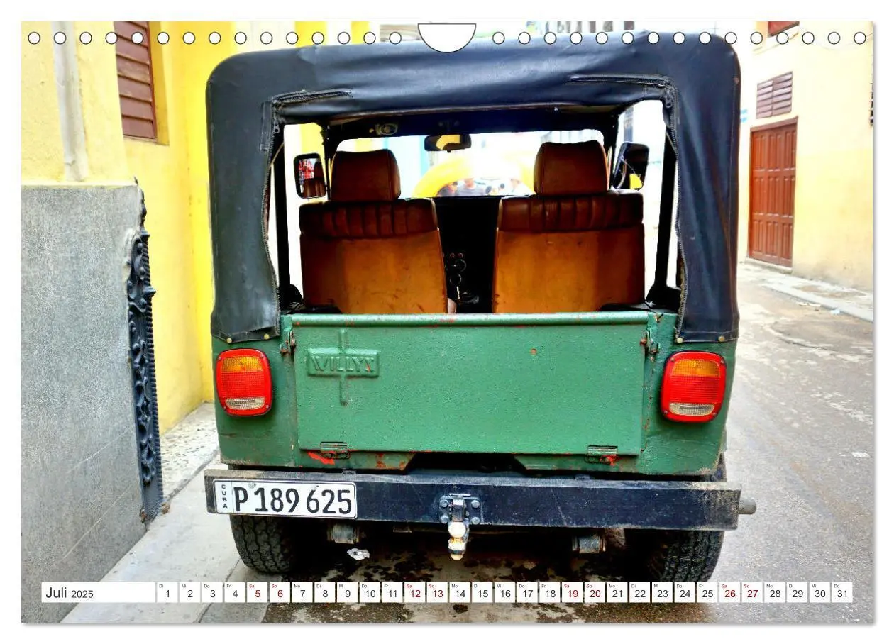 Bild: 9783383785085 | Willys Jeep - Eine amerikanische Legende auf Kuba (Wandkalender...