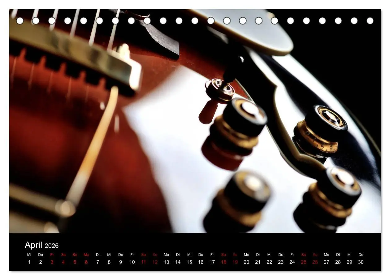 Bild: 9783457895085 | Feinheiten - Alte Gitarren im Detail (Tischkalender 2026 DIN A5...