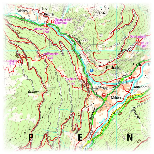 Bild: 9783961325085 | Publicpress Rad- und Wanderkarte Stubaier Alpen, Stubaital, Wipptal...