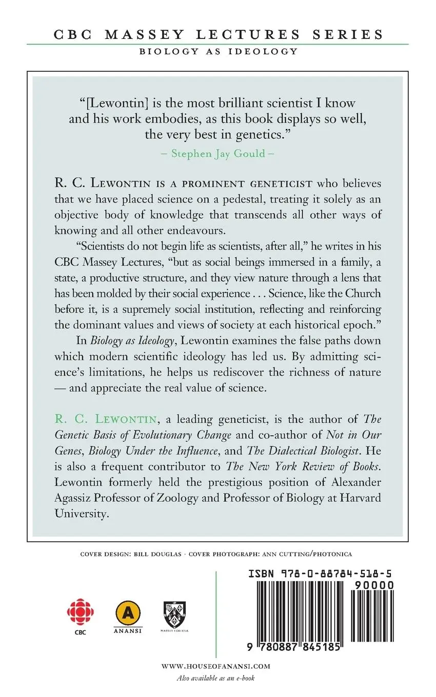 Rückseite: 9780887845185 | Biology As Ideology | Richard Lewontin | Taschenbuch | Englisch | 2024