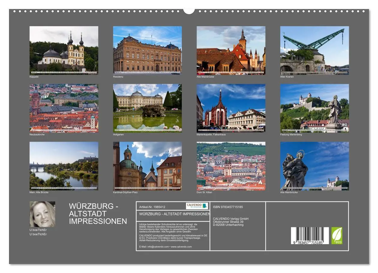 Bild: 9783457715185 | WÜRZBURG - ALTSTADT IMPRESSIONEN (hochwertiger Premium Wandkalender...