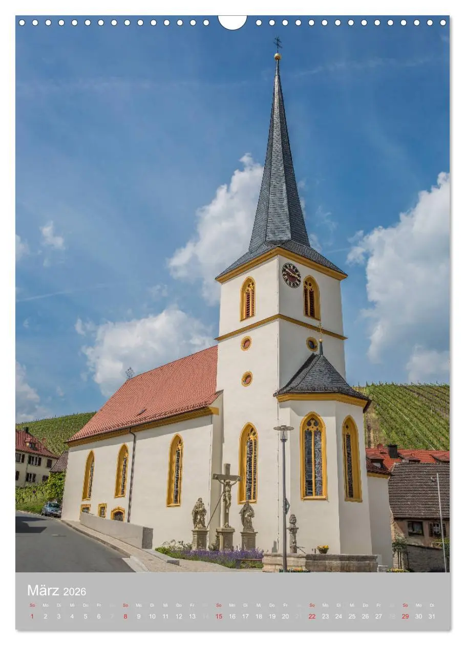 Bild: 9783516425185 | Kirchentürme in Franken (Wandkalender 2026 DIN A3 hoch), CALVENDO...