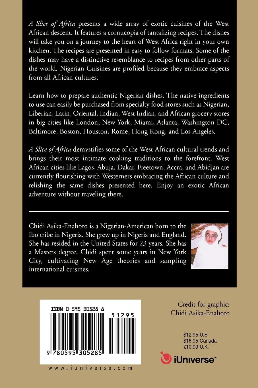 Rückseite: 9780595305285 | A Slice of Africa | Exotic West African Cuisines | Chidi Asika-Enahoro