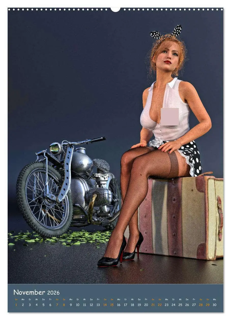 Bild: 9783516345285 | Bunnys and Bikes (hochwertiger Premium Wandkalender 2026 DIN A2...