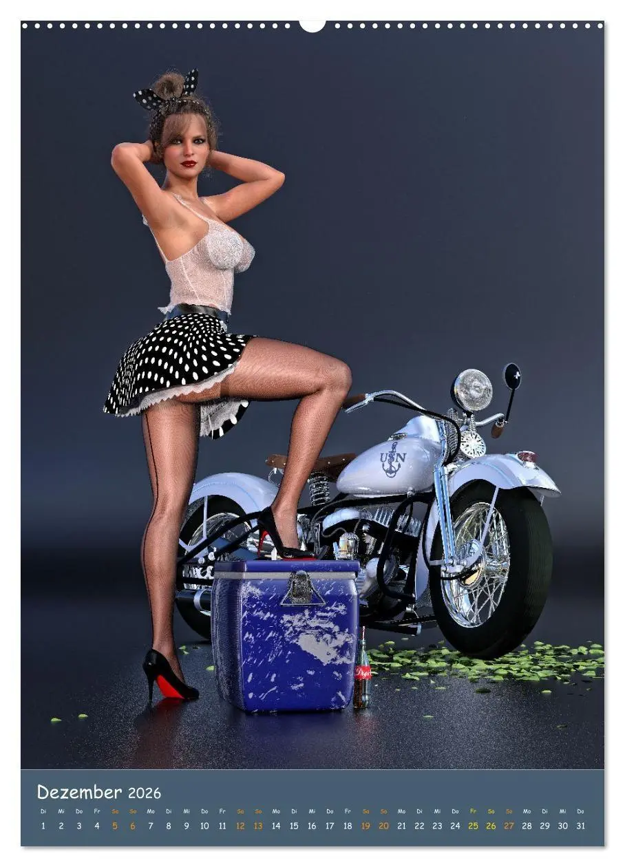 Bild: 9783516345285 | Bunnys and Bikes (hochwertiger Premium Wandkalender 2026 DIN A2...