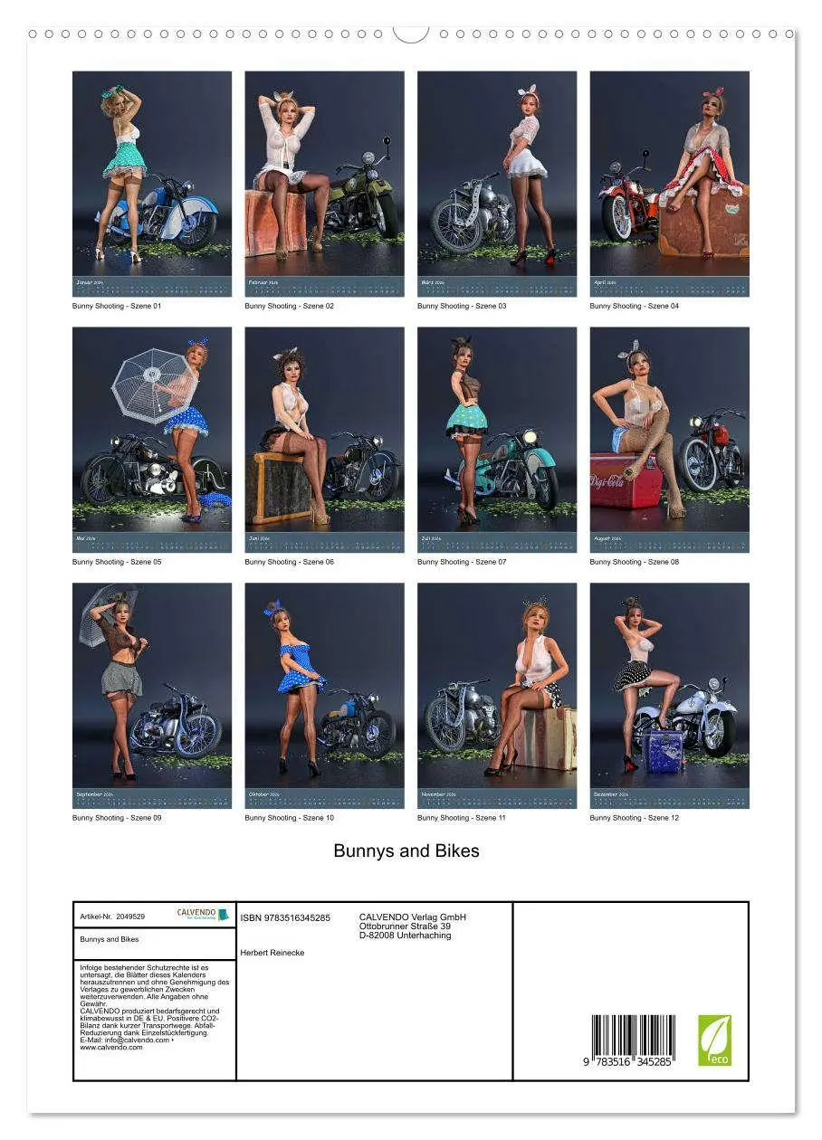 Bild: 9783516345285 | Bunnys and Bikes (hochwertiger Premium Wandkalender 2026 DIN A2...