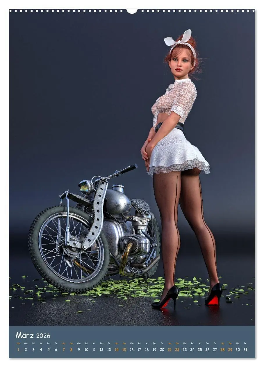 Bild: 9783516345285 | Bunnys and Bikes (hochwertiger Premium Wandkalender 2026 DIN A2...