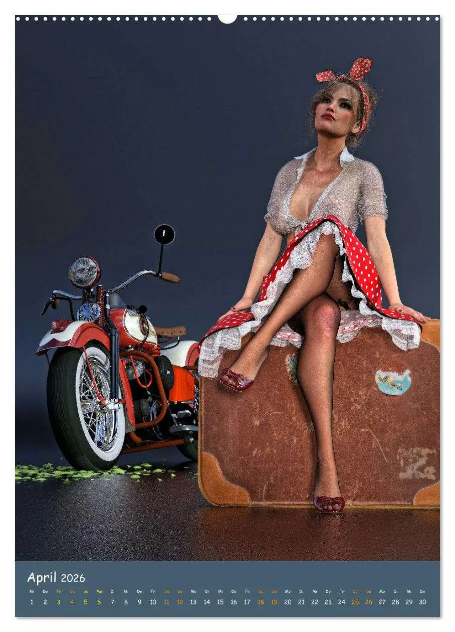 Bild: 9783516345285 | Bunnys and Bikes (hochwertiger Premium Wandkalender 2026 DIN A2...
