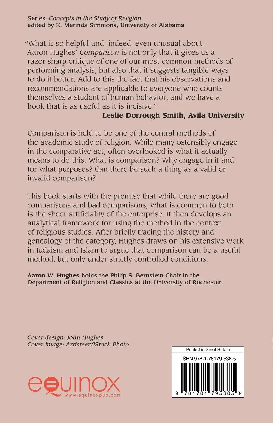 Rückseite: 9781781795385 | Comparison | A Critical Primer | Aaron Hughes | Taschenbuch | Englisch