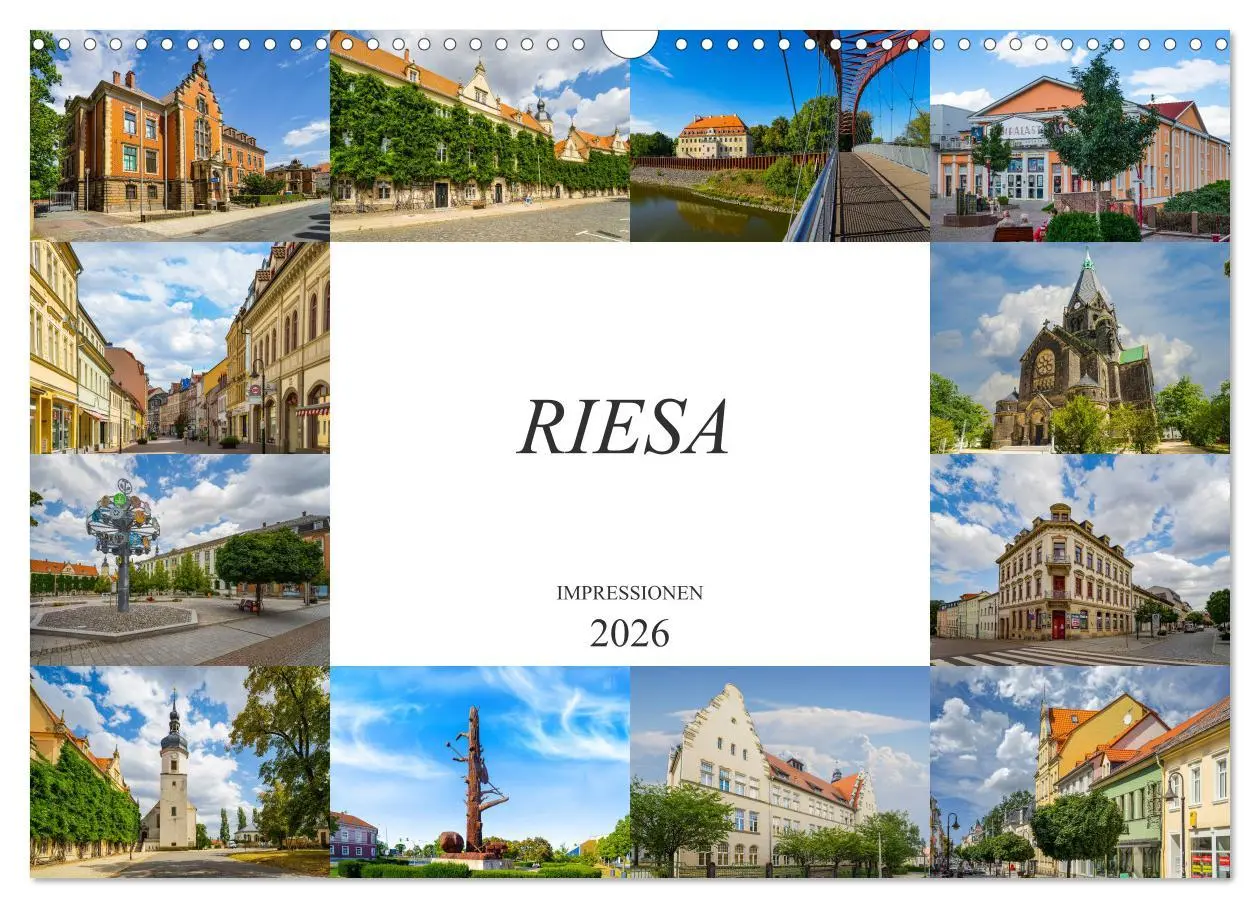 Cover: 9783457935385 | Riesa Impressionen (Wandkalender 2026 DIN A3 quer), CALVENDO...
