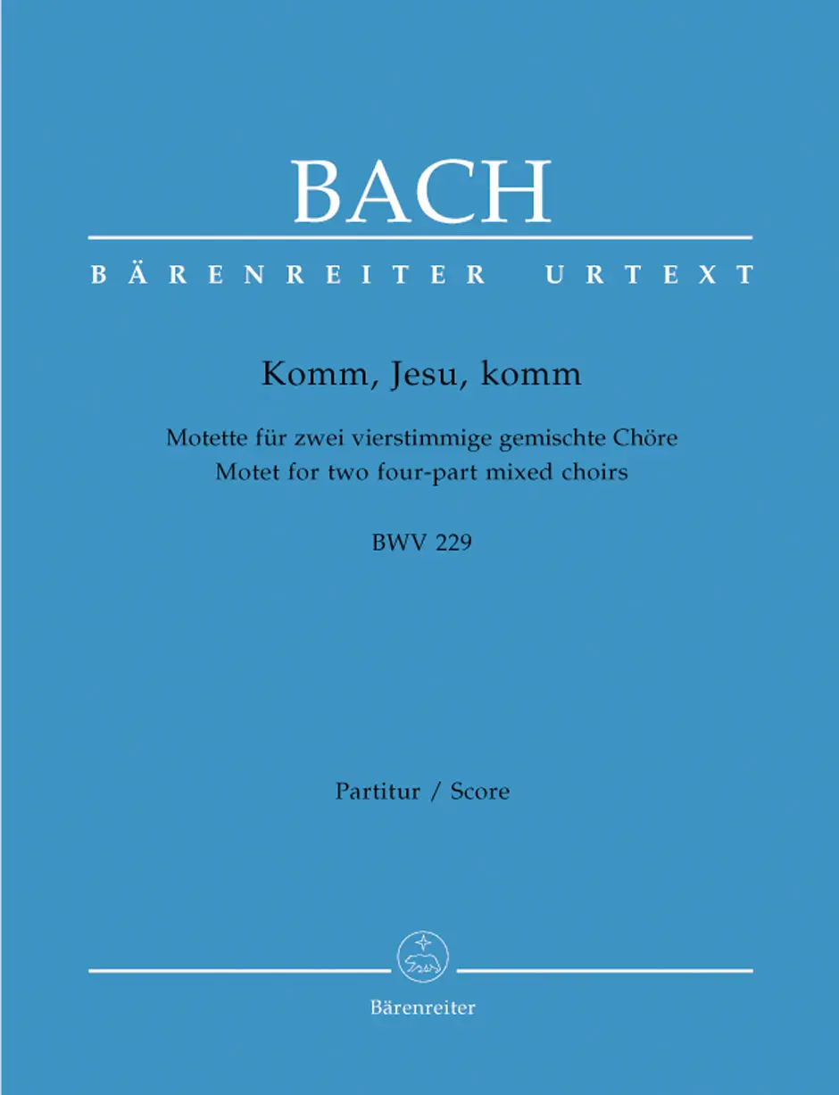 Cover: 9790006465385 | Motette: Komm, Jesu, komm | 2 gemischte Chöre, Bärenreiter Urtext