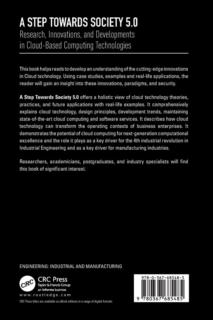 Rückseite: 9780367685485 | A Step Towards Society 5.0 | Shahnawaz Khan (u. a.) | Taschenbuch