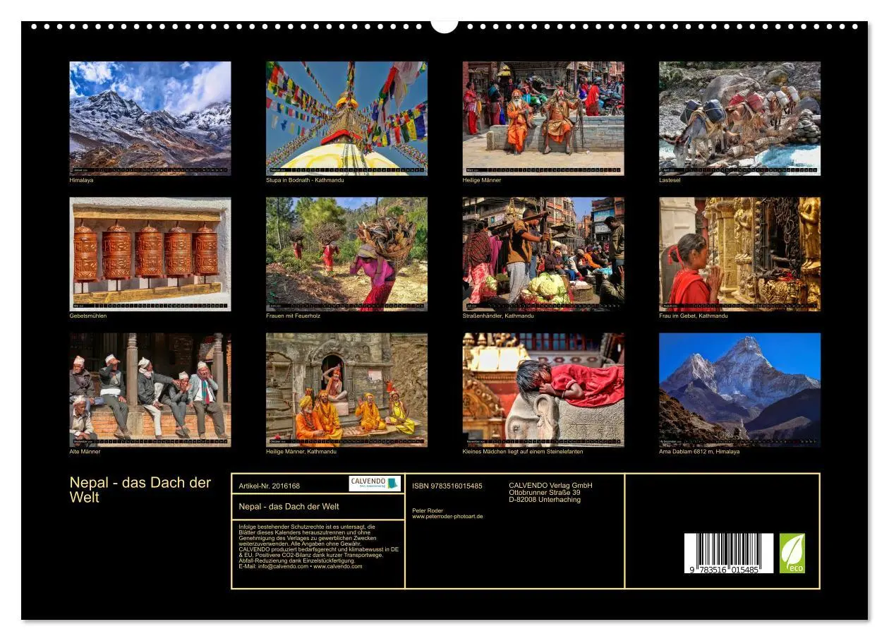 Bild: 9783516015485 | Nepal - das Dach der Welt (hochwertiger Premium Wandkalender 2026...
