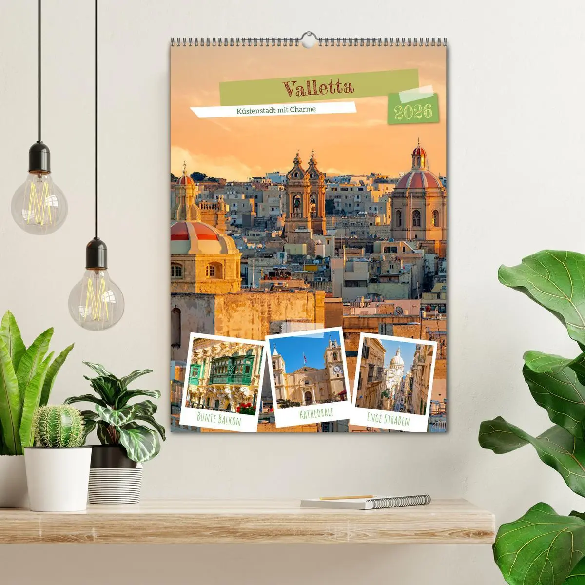 Bild: 9783516325485 | Valletta - Küstenstadt mit Charme (Wandkalender 2026 DIN A2 hoch),...