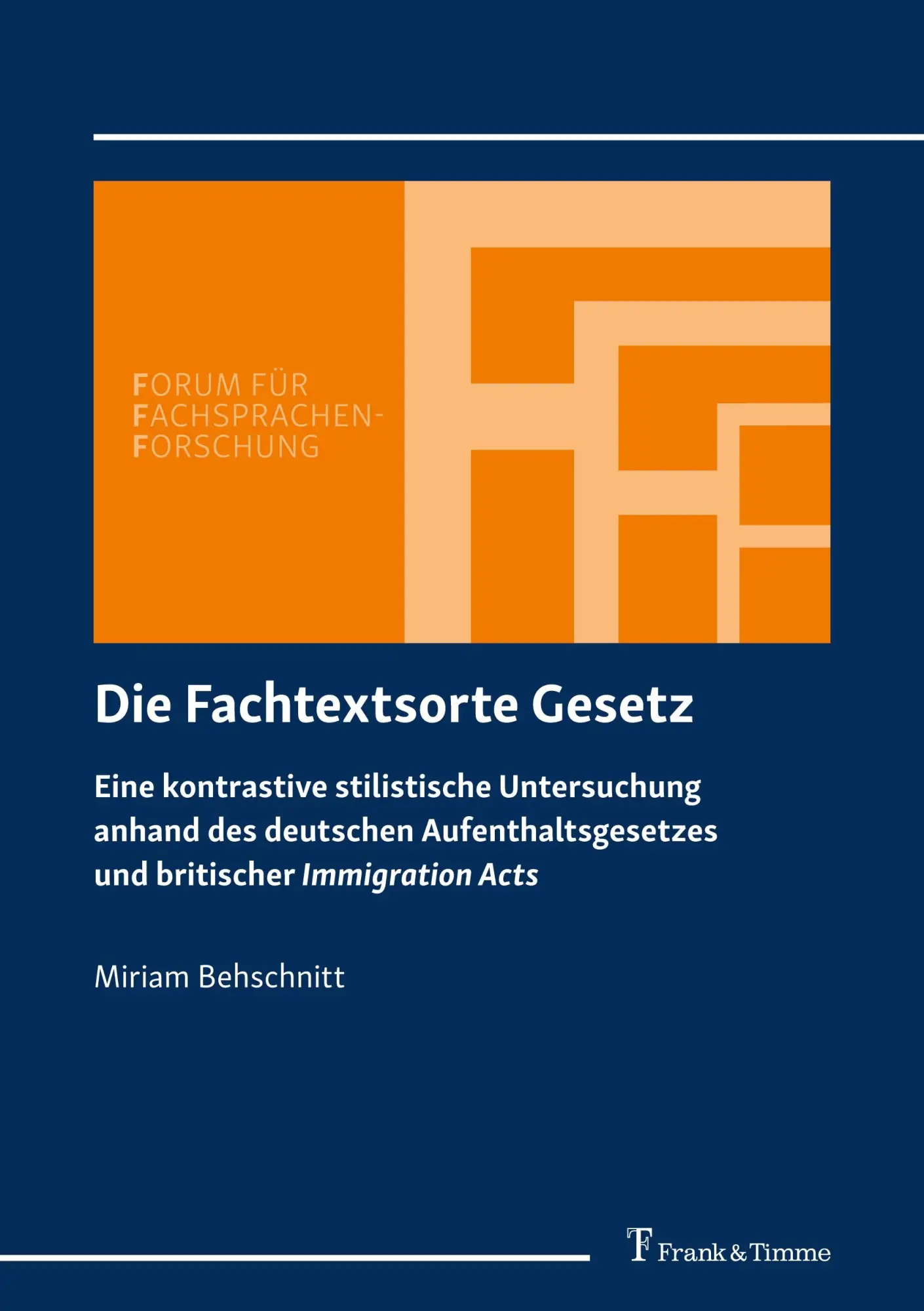 Cover: 9783732905485 | Die Fachtextsorte Gesetz | Miriam Behschnitt | Taschenbuch | 162 S.