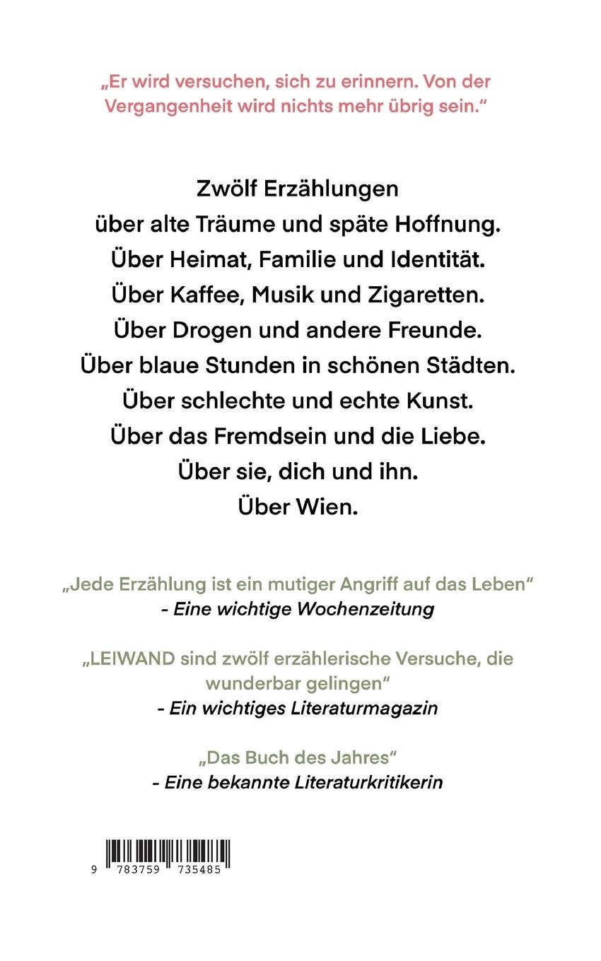 Rückseite: 9783759735485 | Leiwand | Erzählungen | Niklas Sauerbrey | Taschenbuch | Paperback